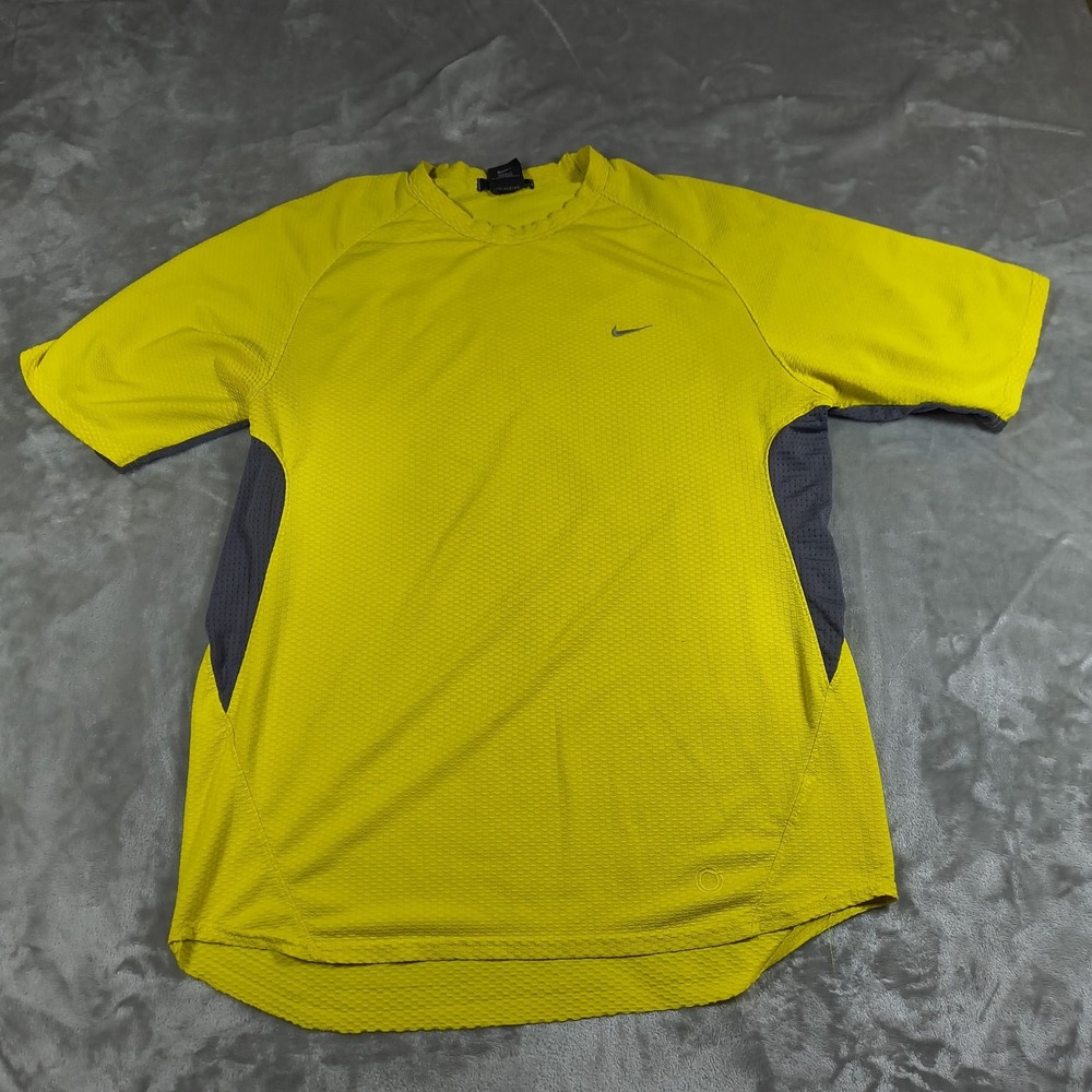 Vintage Nike Sphere Shirt Mens Medium Colorblock Performance Gym Hiking Run